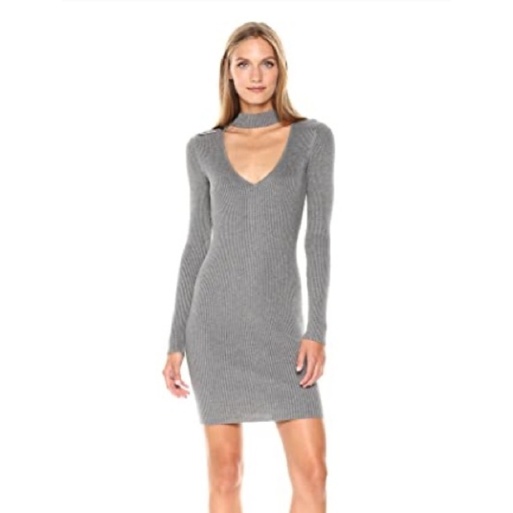 Guess Ribbed Mock Neck Sweater with Cutout size S